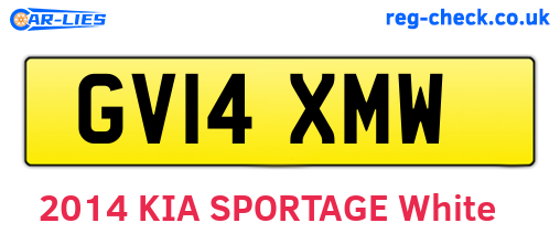 GV14XMW are the vehicle registration plates.