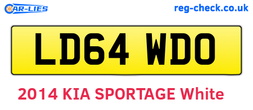 LD64WDO are the vehicle registration plates.