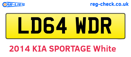 LD64WDR are the vehicle registration plates.
