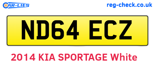 ND64ECZ are the vehicle registration plates.