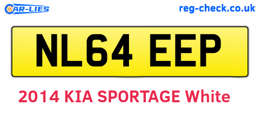 NL64EEP are the vehicle registration plates.
