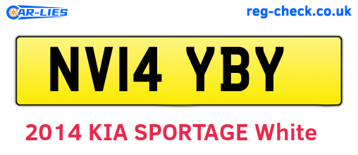 NV14YBY are the vehicle registration plates.