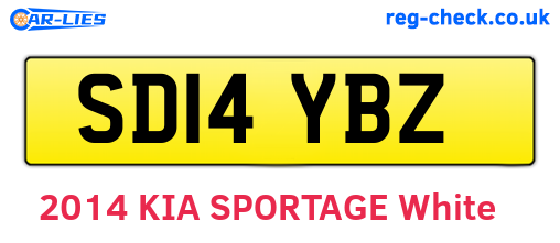 SD14YBZ are the vehicle registration plates.