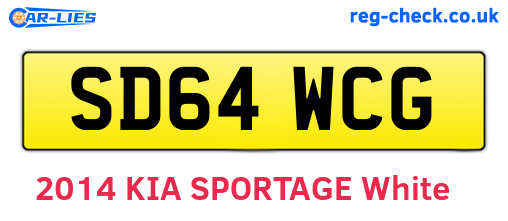 SD64WCG are the vehicle registration plates.