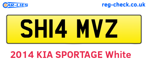 SH14MVZ are the vehicle registration plates.