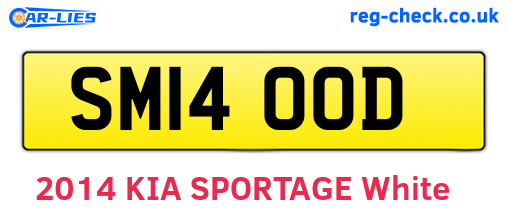 SM14OOD are the vehicle registration plates.