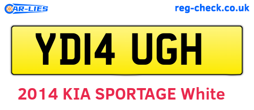 YD14UGH are the vehicle registration plates.