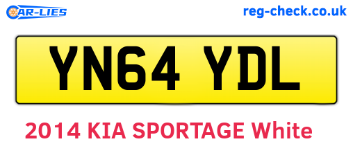 YN64YDL are the vehicle registration plates.