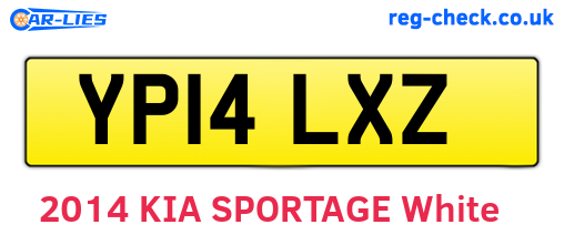 YP14LXZ are the vehicle registration plates.