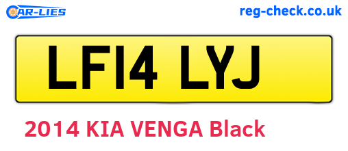 LF14LYJ are the vehicle registration plates.