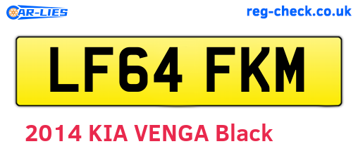 LF64FKM are the vehicle registration plates.