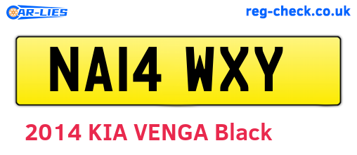NA14WXY are the vehicle registration plates.