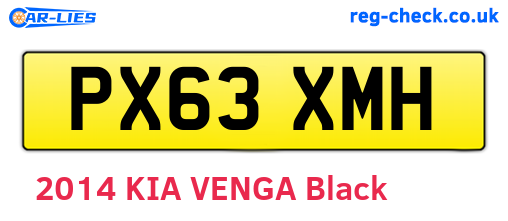 PX63XMH are the vehicle registration plates.