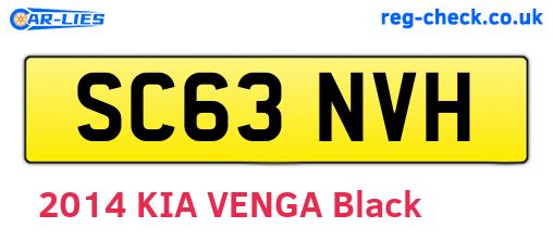 SC63NVH are the vehicle registration plates.