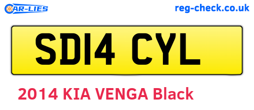 SD14CYL are the vehicle registration plates.