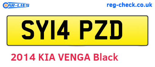 SY14PZD are the vehicle registration plates.