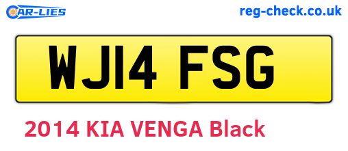 WJ14FSG are the vehicle registration plates.