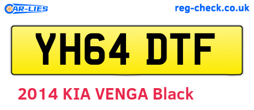 YH64DTF are the vehicle registration plates.