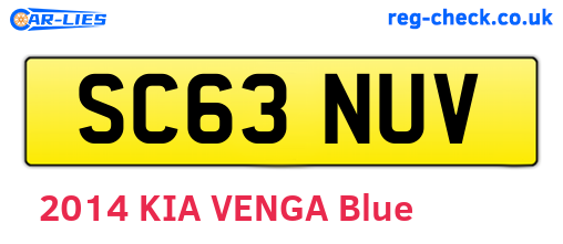SC63NUV are the vehicle registration plates.