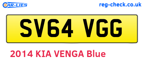 SV64VGG are the vehicle registration plates.