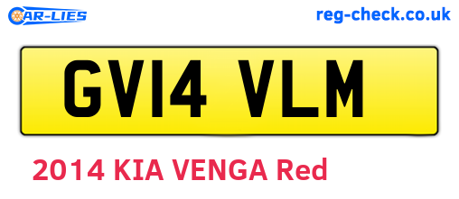 GV14VLM are the vehicle registration plates.