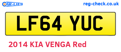 LF64YUC are the vehicle registration plates.