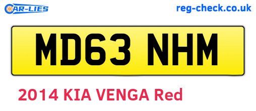 MD63NHM are the vehicle registration plates.
