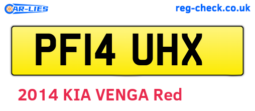 PF14UHX are the vehicle registration plates.