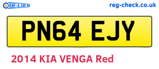 PN64EJY are the vehicle registration plates.