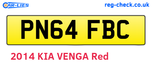 PN64FBC are the vehicle registration plates.