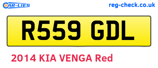 R559GDL are the vehicle registration plates.
