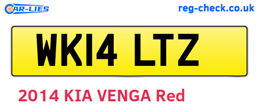 WK14LTZ are the vehicle registration plates.