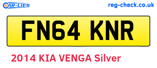FN64KNR are the vehicle registration plates.