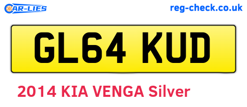 GL64KUD are the vehicle registration plates.