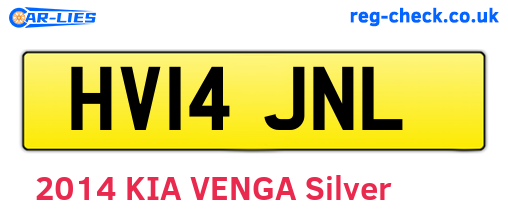HV14JNL are the vehicle registration plates.
