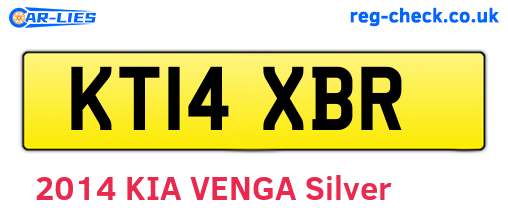 KT14XBR are the vehicle registration plates.
