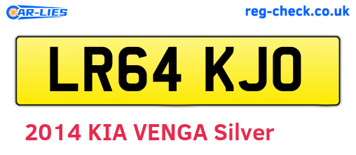 LR64KJO are the vehicle registration plates.