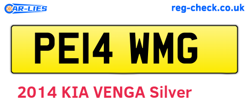 PE14WMG are the vehicle registration plates.