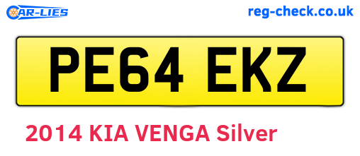 PE64EKZ are the vehicle registration plates.