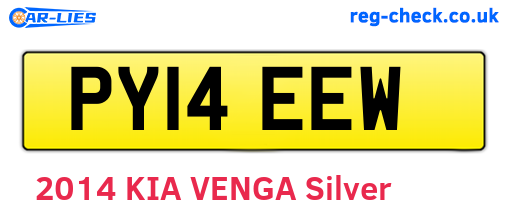 PY14EEW are the vehicle registration plates.