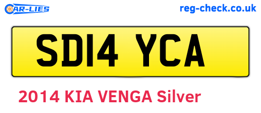 SD14YCA are the vehicle registration plates.