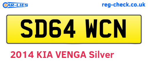 SD64WCN are the vehicle registration plates.