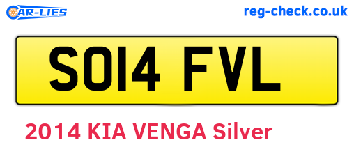 SO14FVL are the vehicle registration plates.