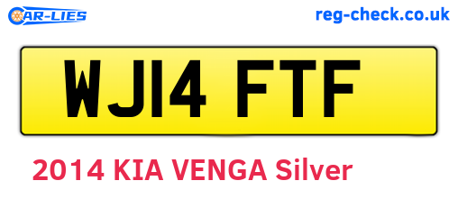 WJ14FTF are the vehicle registration plates.