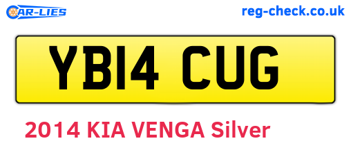 YB14CUG are the vehicle registration plates.