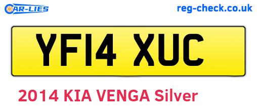 YF14XUC are the vehicle registration plates.