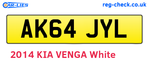 AK64JYL are the vehicle registration plates.