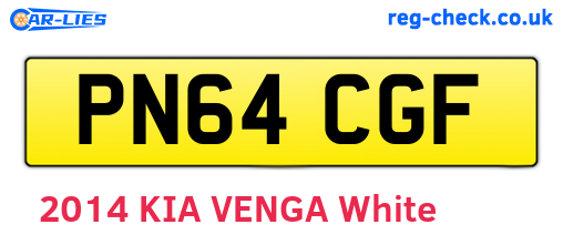 PN64CGF are the vehicle registration plates.