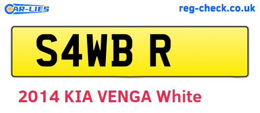 S4WBR are the vehicle registration plates.