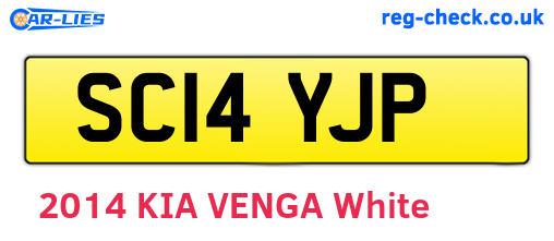 SC14YJP are the vehicle registration plates.